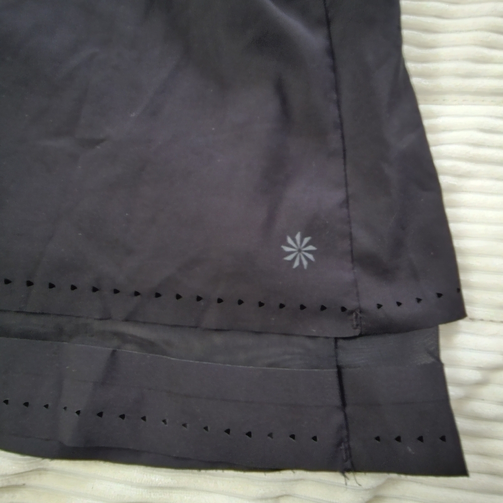 Athleta Black Athletic Skort Laser Run Size M - Picture 2 of 15